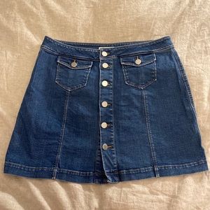 Loft Denim Mini Skirt